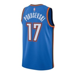 Oklahoma City Thunder Nike Icon Edition Swingman Jersey - Blue - Aleksej Pokusevski