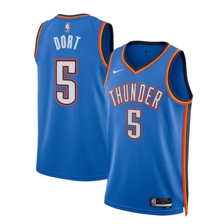 Oklahoma City Thunder Nike Icon Edition Swingman Jersey - Blue - Luguentz Dort