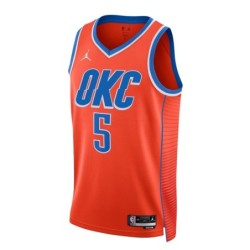 Oklahoma City Thunder Jordan Statement Edition Swingman Jersey - Orange - Luguentz Dort