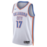 Oklahoma City Thunder Nike Association Edition Swingman Jersey - White - Aleksej Pokusevski