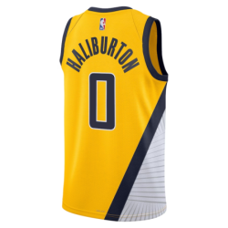 Indiana Pacers Jordan Statement Edition Swingman Jersey - Navy - Tyrese Haliburton