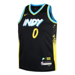 Indiana Pacers Nike City Edition Swingman Jersey 23 - Black - Tyrese Haliburton