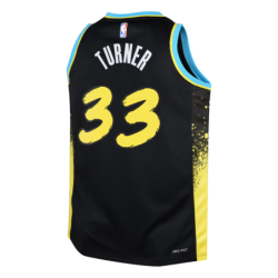 Indiana Pacers Nike City Edition Swingman Jersey 23 - Black - Myles Turner