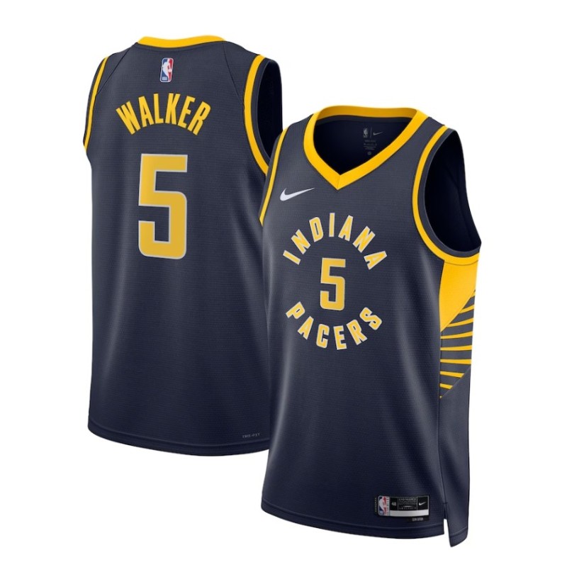 Indiana Pacers Nike Icon Edition Swingman Jersey - Navy - Jarace Walker