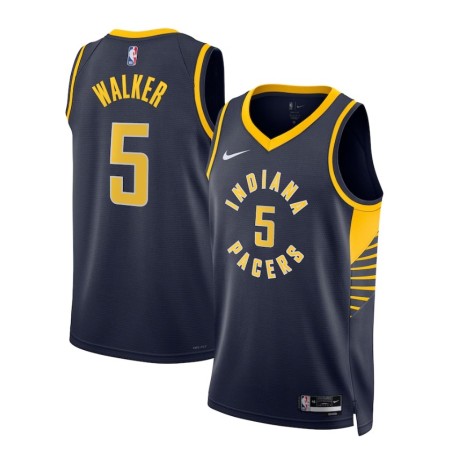 Indiana Pacers Nike Icon Edition Swingman Jersey - Navy - Jarace Walker