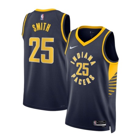 Indiana Pacers Nike Icon Edition Swingman Jersey - Navy - Jalen Smith