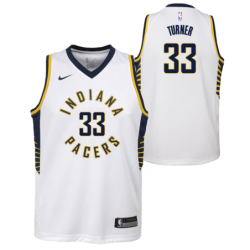 Indiana Pacers Nike Association Edition Swingman Jersey - White - Myles Turner