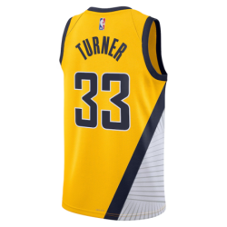 Indiana Pacers Jordan Statement Edition Swingman Jersey - Navy - Myles Turner