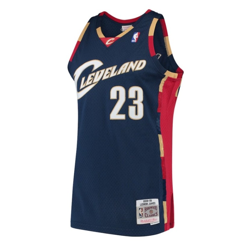 Cleveland Cavaliers LeBron James 2008 Hardwood Classics Swingman Jersey - Navy - Mens