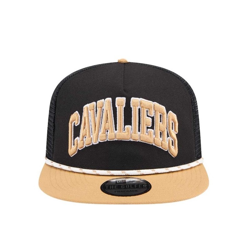 Black and Gold Golfer hat