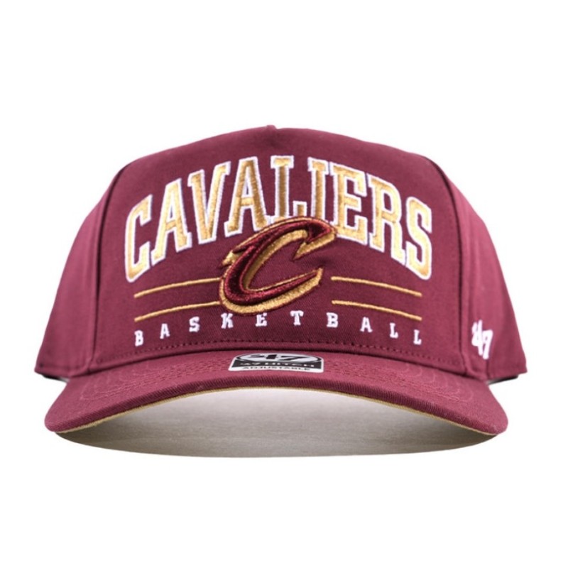 Burgundy and Gold Dart Snapback Hat