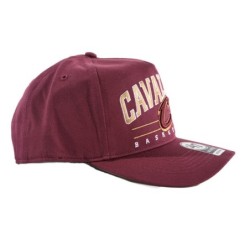 Burgundy and Gold Dart Snapback Hat