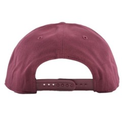 Burgundy and Gold Dart Snapback Hat