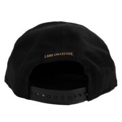 Land Collective Black Script Golfer Hat