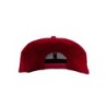 V Net burgundy snap back hat