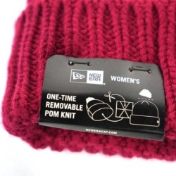 Women's Wine Cozy Pom Knit