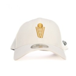 White V Net Fitted Hat