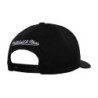 Black Script Stretch Snapback Hat