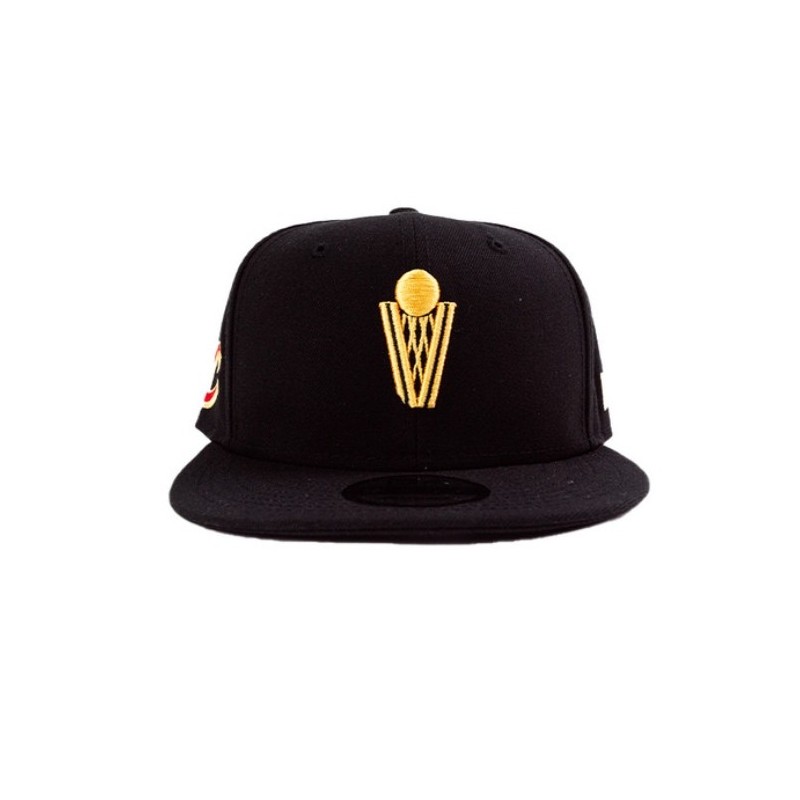 V Net Black and Gold Snapback