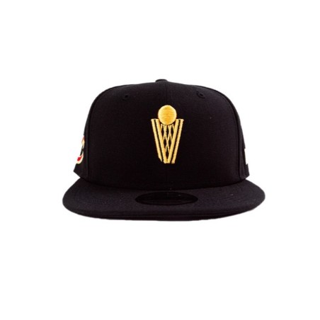 V Net Black and Gold Snapback