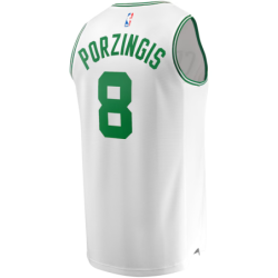 Men's Fanatics Kristaps Porzingis White Boston Celtics Fast Break Player Jersey