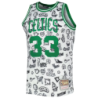 Larry Bird White Boston Celtics 1985/86 Hardwood Classics Doodle Swingman Jersey