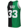 Larry Bird Black/Kelly Green Boston Celtics Hardwood Classics 1985/86 Split Swingman Jersey