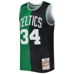 Paul Pierce Black/Kelly Green Boston Celtics Hardwood Classics 2007/08 Split Swingman Jersey