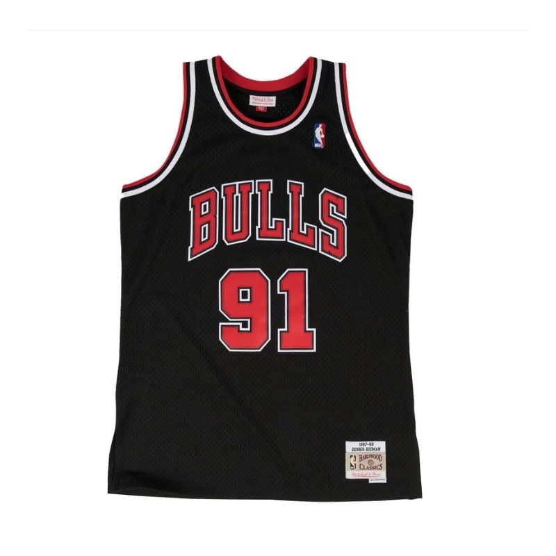 CHICAGO BULLS MITCHELL & NESS DENNIS RODMAN 1997 ALTERNATE JERSEY