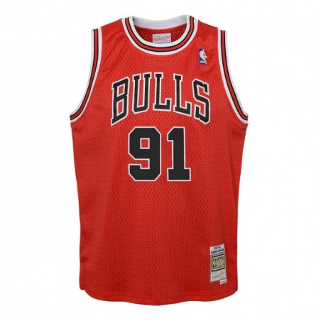 YOUTH CHICAGO BULLS AUTHENTIC MITCHELL & NESS DENNIS RODMAN 1997-98 JERSEY