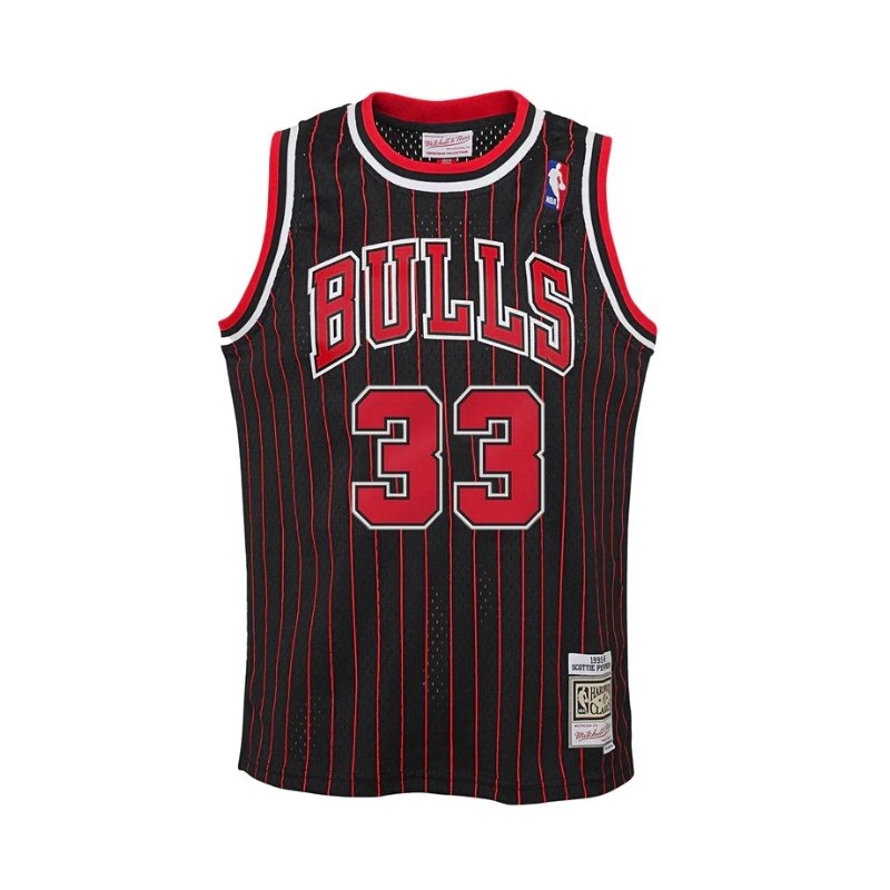 YOUTH CHICAGO BULLS AUTHENTIC MITCHELL & NESS SCOTTIE PIPPEN 1995-96 JERSEY