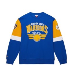 Men's Royal Golden State Warriors Hardwood Classic Retro Full 3.0 Pullover Sweatshirt