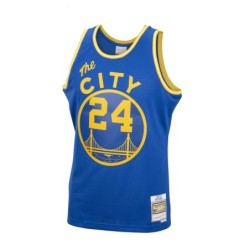 Royal Golden State Warriors 2001/02 Hardwood Classics Swingman Jersey