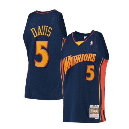 Navy Golden State Warriors 2006-07 Hardwood Classics Swingman Player Jersey