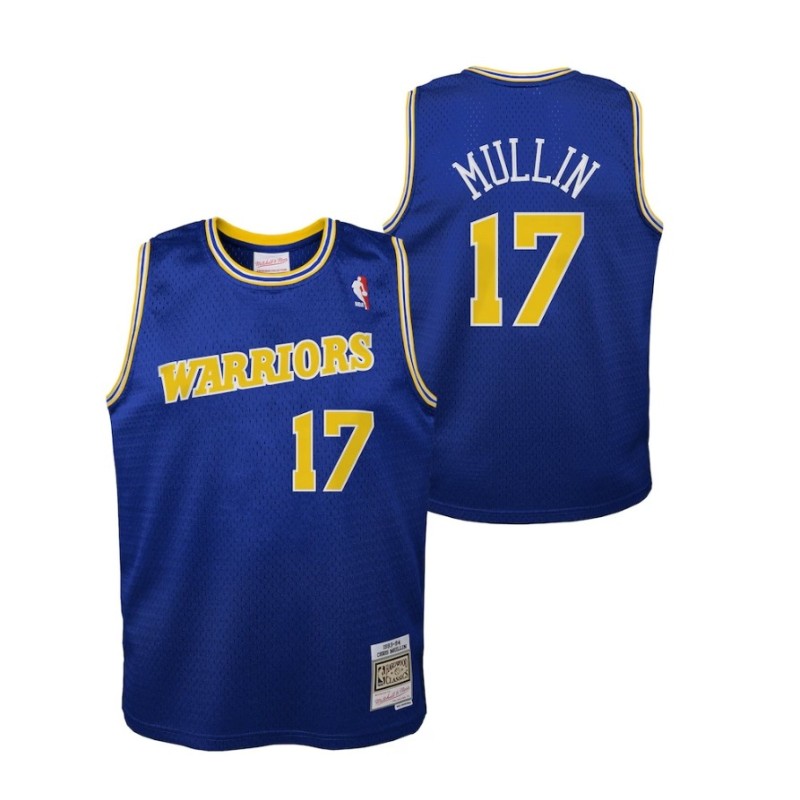 Chris Mullin Royal Golden State Warriors 1993-94 Hardwood Classics Swingman Player Jersey