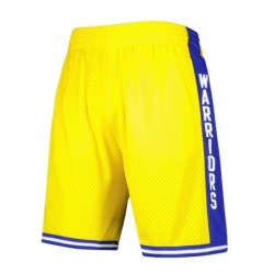 Gold Golden State Warriors 1974-75 Hardwood Classics Swingman Shorts