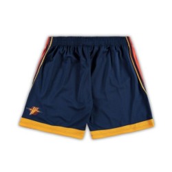 Navy Golden State Warriors Hardwood Classics Team Swingman Shorts