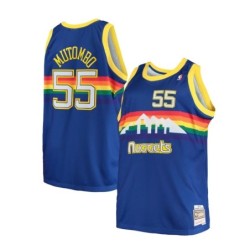 Dikembe Mutombo Royal Denver Nuggets 1991/92 Big & Tall Hardwood Classics Swingman Jersey