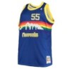 Dikembe Mutombo Royal Denver Nuggets 1991/92 Big & Tall Hardwood Classics Swingman Jersey