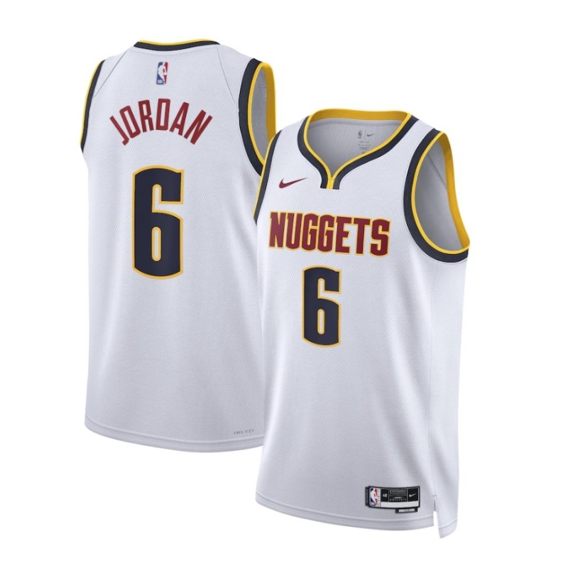 Denver Nuggets Nike  Edition  Jersey - White - DeAndre Jordan