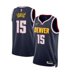 Denver Nuggets Nike Icon Edition Jersey - Navy - Nikola Jokić