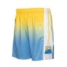 Men's Yellow/Blue Denver Nuggets 2006/07 Hardwood Classics Fadeaway Swingman Shorts