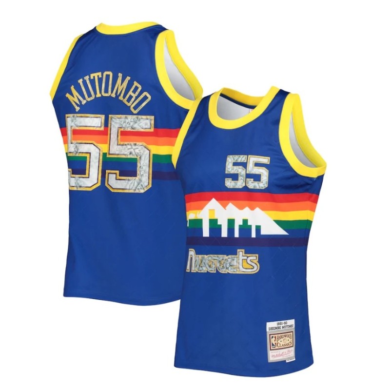 Royal Denver Nuggets 1996/97 Classic NBA 75th Anniversary Diamond Fan Edition Jersey