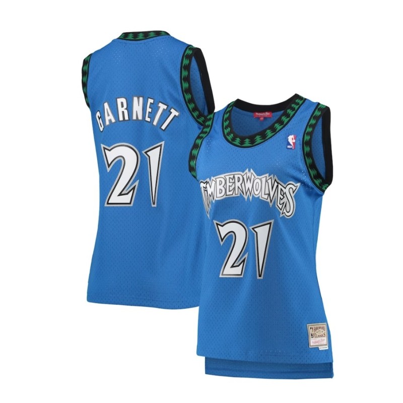 Kevin Garnett Blue Minnesota Timberwolves Hardwood Classic Jersey