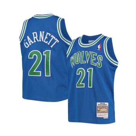 Kevin Garnett Blue Minnesota Timberwolves Classic Fan Edition Jersey