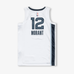 JA MORANT MEMPHIS GRIZZLIES ASSOCIATION EDITION SWINGMAN JERSEY - WHITE