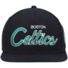 Men's Black Boston Celtics Hardwood Classics Script 2.0 Snapback Hat