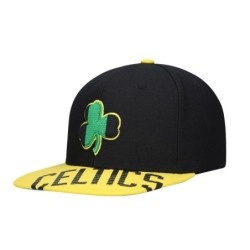 Men's  Black/Gold Boston Celtics Hardwood Classics Reload 3.0 Snapback Cap