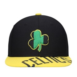 Men's  Black/Gold Boston Celtics Hardwood Classics Reload 3.0 Snapback Cap