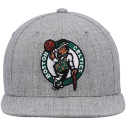 Men's Mitchell & Ness Heather Gray Boston Celtics 2.0 Snapback Cap